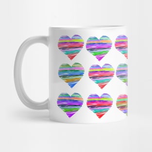 Set of Scribble Hearts Mug